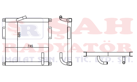 CATERPILLAR 320B, 320BL 1189954 YAĞ SOĞUTUCU