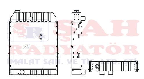 CATERPILLAR 416C 1403634 RADYATÖR