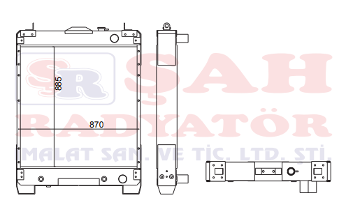 KOMATSU D65P-12 14X-03-11211 RADYATÖR