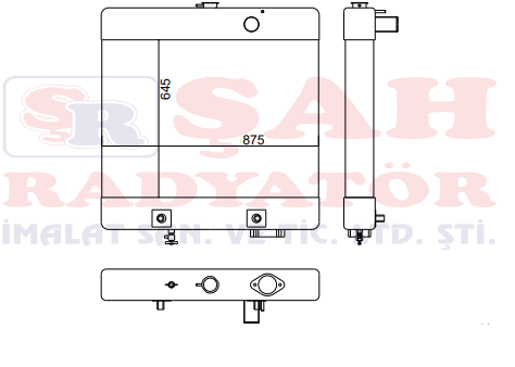 KOMATSU GD 655A-5 23A-03-11641 RADYATÖR