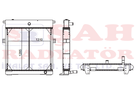 KOMATSU PC 1250-7 21N-03-37700 RADYATÖR