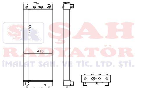 KOMATSU PC 400-7EO 208-03-75110 RADYATÖR